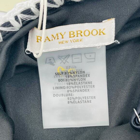 RAMY BROOK Addisyn Swimsuit Size Extra Small One Piece NWT Black White Designer - Picture 4 of 16